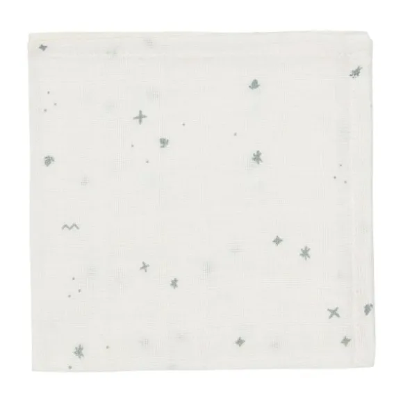 Jollein Twinkling Monddoekje - 3 Pack - 31 x 31 cm - Hydrofiel - Sea Green