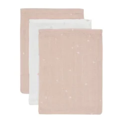 Jollein Twinkling Washandje - 3 Pack - 15 x 20 cm - Hydrofiel - Sea Green