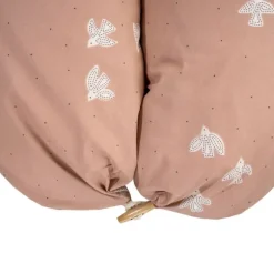 Julius Zöllner Organic Voedingskussen Nappi – Roze – Birdy – 190 cm