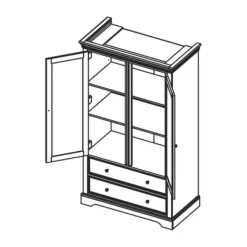 Kidsmill Chateau Kinderkamer Wit | Bed 90 x 200 cm + Bureau