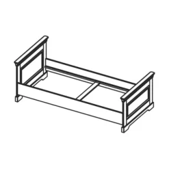 Kidsmill Chateau Kinderkamer Wit | Bed 90 x 200 cm + Bureau