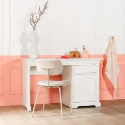 Kidsmill Chateau Kinderkamer Wit | Bed 90 x 200 cm + Bureau