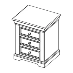 Kidsmill Chateau Kinderkamer Wit | Bed 90 x 200 cm + Bureau