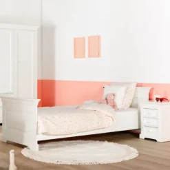 Kidsmill Chateau Kinderkamer Wit | Bed 90 x 200 cm + Bureau