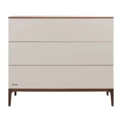 Kidsmill Intense Babykamer Oatmeal/Walnoot | Ledikant 60 x 120 cm + Commode