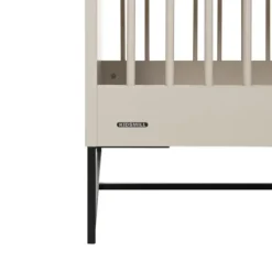 Kidsmill Intense II Babybed Mat Oatmeal - Zwart - 60 x 120 cm