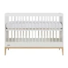 Kidsmill Intense II Babykamer Mat Wit / Eiken | Ledikant 60 x 120 cm + Commode