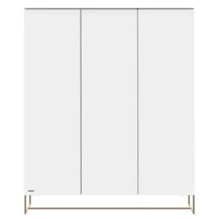 Kidsmill Intense II Babykamer Wit / Patinated Brass | Ledikant 60 x 120 cm + Commode