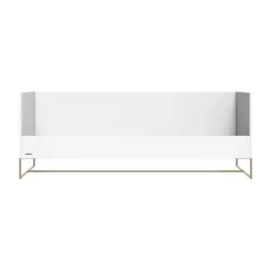 Kidsmill Intense II Bedbank 90 x 200 - Wit / Patinated Brass
