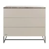 Kidsmill Intense II Commode 3L Mat Oatmeal - Zwart - Warm Taupe