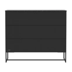 Kidsmill Intense II Commode 3L Mat Zwart - Zwart - Marmer Zwart