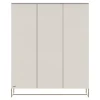 Kidsmill Intense II Kast 3-Deurs - Oatmeal / Patinated Brass