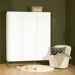Kidsmill Intense II Kinderkamer Wit / Patinated Brass | Bedbank 90 x 200 cm + Bureau