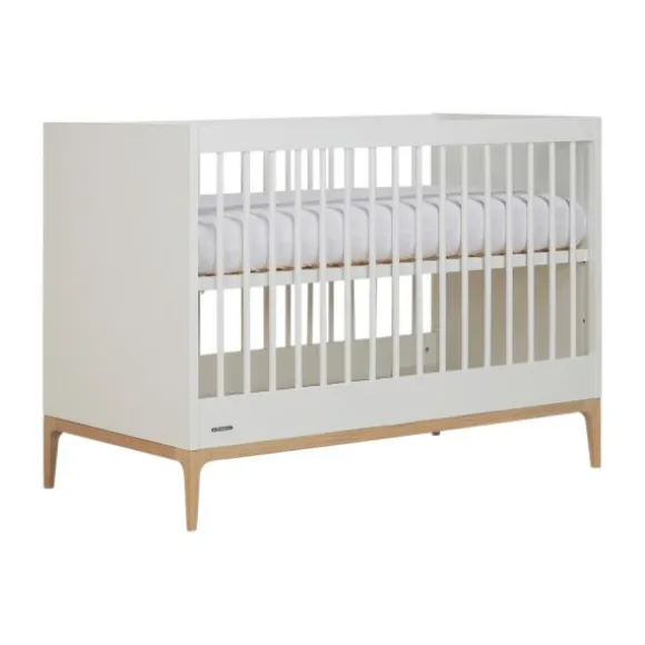 Kidsmill Intense II Ledikant - 60 x 120 cm - Mat Wit / Eiken