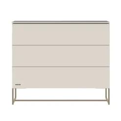 Kidsmill Intense II Ledikant 60 x 120 - Oatmeal / Patinated Brass