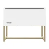 Kidsmill Intense II Nachtkastje - Wit / Patinated Brass
