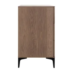 Kidsmill Levi Babykamer Incl. Rechte Potenset Walnoot | Ledikant 60 x 120 cm + Commode