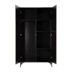 Kidsmill Levi Babykamer Incl. Rechte Potenset Walnoot | Ledikant 60 x 120 cm + Commode