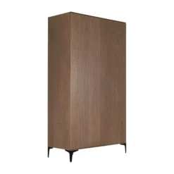 Kidsmill Levi Babykamer Incl. Rechte Potenset Walnoot | Ledikant 60 x 120 cm + Commode