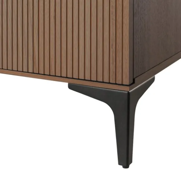 Kidsmill Levi Babykamer Incl. Rechte Potenset Walnoot | Ledikant 60 x 120 cm + Commode