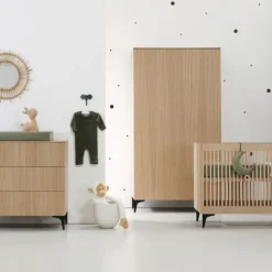 Kidsmill Levi Ledikant 60 x 120 cm - Incl. Rechte Poot - Naturel Eiken