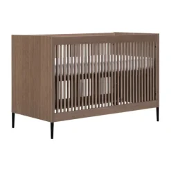 Kidsmill Levi Ledikant 60x120 cm - Ronde Poot - Walnoot