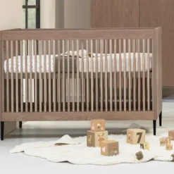 Kidsmill Levi Ledikant 60x120 cm - Ronde Poot - Walnoot