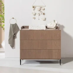 Kidsmill Levi Ledikant 60x120 cm - Ronde Poot - Walnoot
