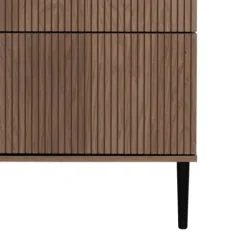 Kidsmill Levi Ledikant 60x120 cm - Ronde Poot - Walnoot