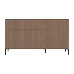 Kidsmill Levi Ledikant 60x120 cm - Ronde Poot - Walnoot