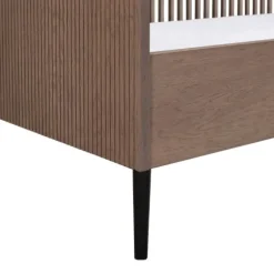 Kidsmill Levi Ledikant 60x120 cm - Ronde Poot - Walnoot