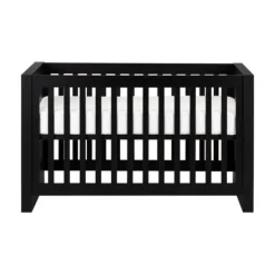Kidsmill Long Island Babybed Zwart / Oldwood 60 x 120 cm