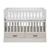 Kidsmill Newport Ledikant 60 x 120 cm - Incl. Zwarte Grepen - Oatmeal / Eiken
