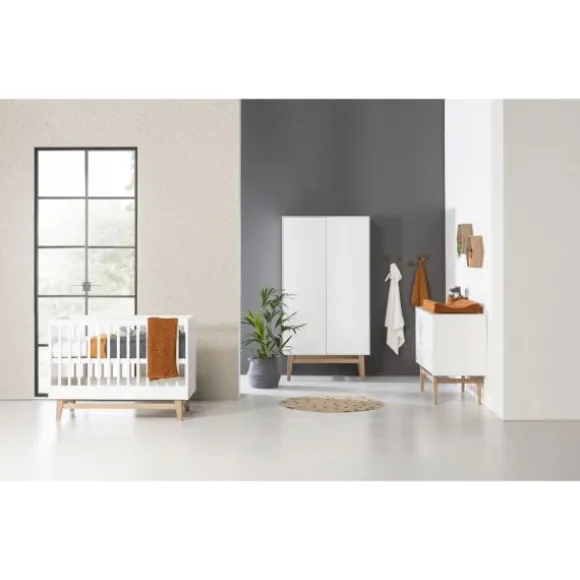 Kidsmill Noud Babykamer Wit | Bed 60 x 120 cm + Commode