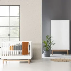Kidsmill Noud Babykamer Wit | Bed 60 x 120 cm + Commode