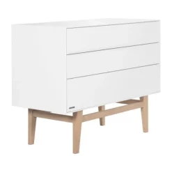 Kidsmill Noud Babykamer Wit | Bed 60 x 120 cm + Commode