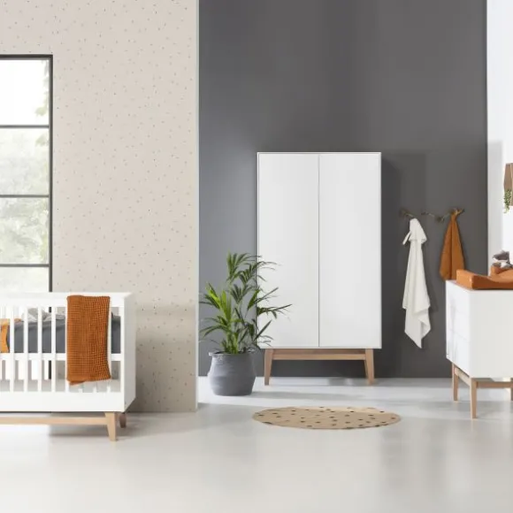 Kidsmill Noud Babykamer Wit | Bed 60 x 120 cm + Commode