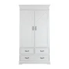 Kidsmill Savigno Kledingkast 2-Deurs Met Kruis Wit