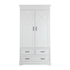 Kidsmill Savigno Kledingkast 2-Deurs Met Kruis Wit