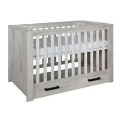 Kidsmill Sem Nautic Babykamer Grijs | Bed 60 x 120 cm + Commode