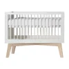 Kidsmill Sixties Babybed Wit Mat / Naturel 60 x 120 cm