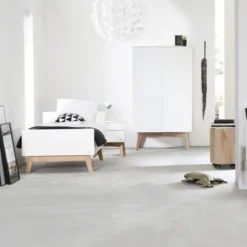 Kidsmill Sixties Bed Wit Mat / Naturel 90 x 200 cm