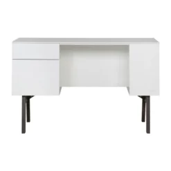 Kidsmill Sixties Kinderkamer Wit Mat / Walnoot | Bed 90 x 200 cm + Kast 2-Deurs