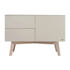 Kidsmill Sixties Ledikant 60 x 120 cm - Oatmeal / Eiken