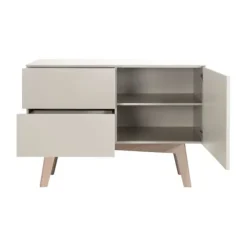 Kidsmill Sixties Ledikant 60 x 120 cm - Oatmeal / Eiken
