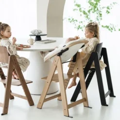 Kidsmill Up! Kinderstoel incl. Kunststof Babyset - Mat Zwart