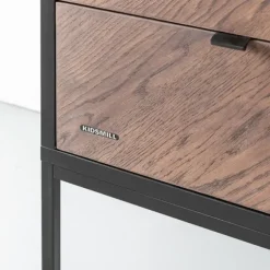 Kidsmill Vince Babykamer Black / Walnut | Bed 60 x 120 cm + Commode Breed