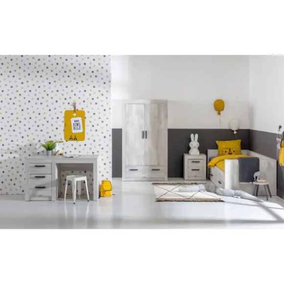 Kinderkamer Sem Nautic Grijs - Bedbank - Bureau
