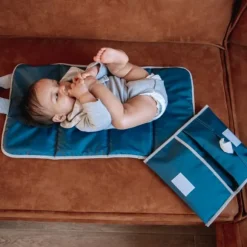 KipKep Napper Verschoonmatje + Luieretui Denim Blue