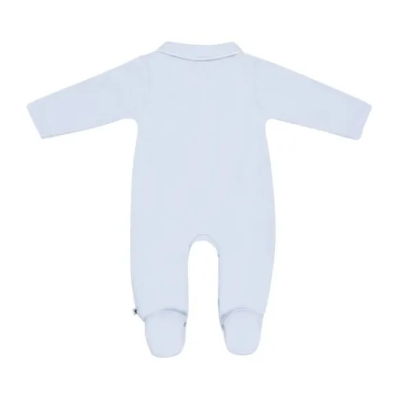 Klein Baby Jumpsuit Met Voetjes - Maat 50 - Baby Blue